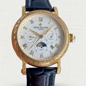 Patek Philippe Grand Complications 42mm Rose Gold Hand-carved Replica Watch