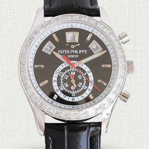 Patek Philippe Nautilus 5961P-001 Black dial Diamond bezel Replica Watch