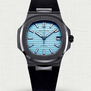 Patek Philippe Nautilus 5711 AET Tiffany Blue Dial Black Ceramic Replica Watch