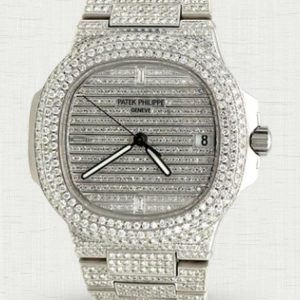 Patek Philippe Nautilus 5719/1G-001 40mm Diamond Dial Starry Sky Replica Watch