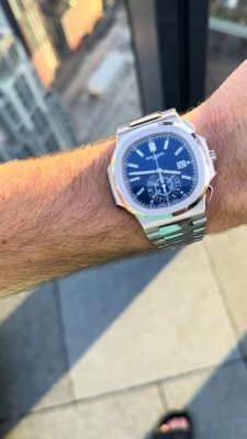 Patek Philippe Nautilus 5976/1G 40mm 40th Anniversary Blue Dial Replica Watch photo review