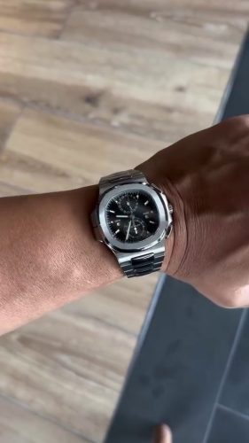 Patek Philippe Nautilus 5990/1A 40.5mm Grey Noir Trame Dial Replica Watch photo review