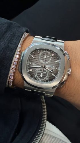 Patek Philippe Nautilus 5990/1A 40.5mm Grey Noir Trame Dial Replica Watch photo review