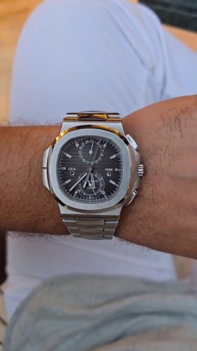 Patek Philippe Nautilus 5990/1A 40.5mm Grey Noir Trame Dial Replica Watch photo review