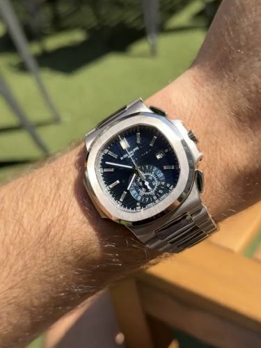 Patek Philippe Nautilus 5976/1G 40mm 40th Anniversary Blue Dial Replica Watch photo review