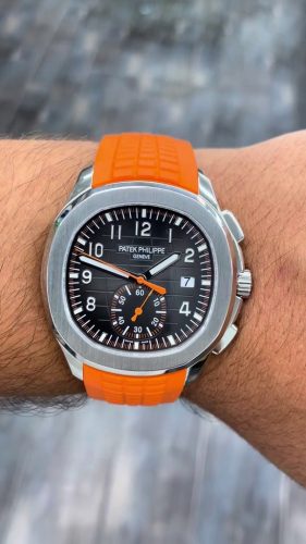 Patek Philippe Aquanaut 5968A-001 42mm Men Silver-tone Black Dial photo review