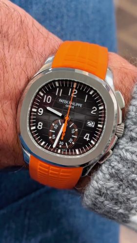 Patek Philippe Aquanaut 5968A-001 42mm Men Silver-tone Black Dial photo review