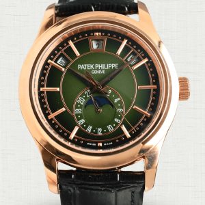 Elegant Patek Philippe Complications 5205R-011 Replica Watch – Olive Green Dial, Swiss Movement