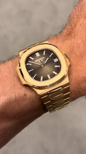 Patek Philippe Nautilus 5711/1R-001 40mm Brown Dial Rose Gold Replica Watch photo review