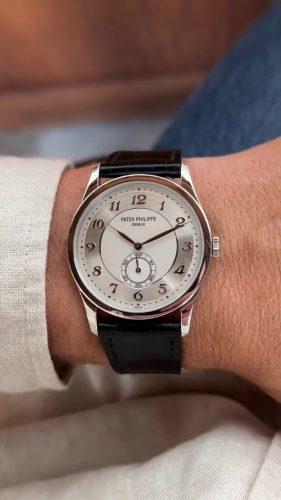 Luxury Swiss Patek Philippe Calatrava 5196P-001 Replica Watch – Elegant White Dial With Sapphire Crystal photo review