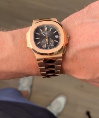 Patek Philippe Nautilus 5980/1R-001 40mm Men's Stainless Steel Black Dial photo review