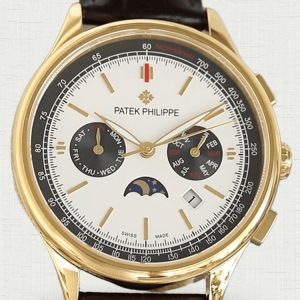 Swiss Patek Philippe Grand Complications Replica Perpetual Calendar Chronograph Watch - Elegant Gold-Plated Case