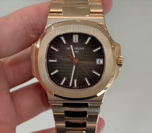 Patek Philippe Nautilus Men's 40mm 5711R-001 Rose Gold-tone Watch photo review