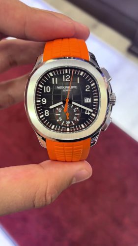 Patek Philippe Aquanaut 5968A-001 42mm Men Silver-tone Black Dial photo review