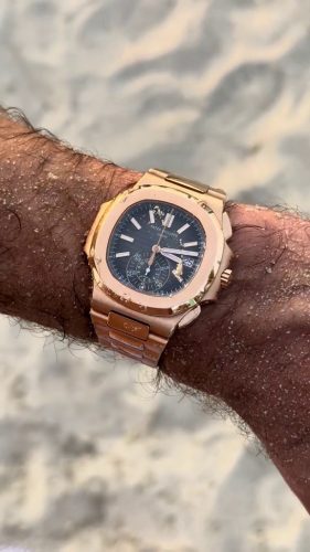 Patek Philippe Nautilus 5980/1R-001 40mm Men's Stainless Steel Black Dial photo review