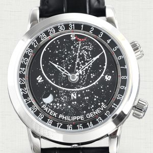 Swiss Patek Philippe Grand Complications 6102P Replica Black Dial 44mm Men’s Watch – Elegant Starry Sky Design