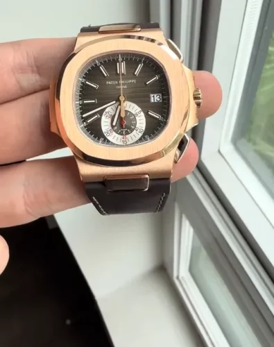 Patek Philippe Nautilus 40mm Men's 5980R-001 Brown-tone photo review