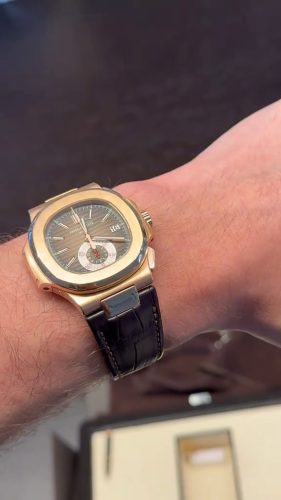 Patek Philippe Nautilus 40mm Men's 5980R-001 Brown-tone photo review