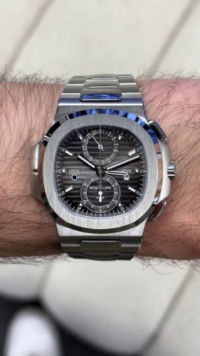 Patek Philippe Nautilus 5990/1A 40.5mm Grey Noir Trame Dial Replica Watch photo review