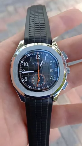 Patek Philippe Aquanaut 5968A-002 Men 42mm Silver-tone photo review