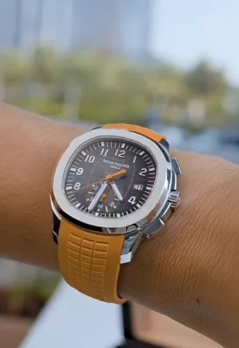 Patek Philippe Aquanaut 5968A-001 42mm Men Silver-tone Black Dial photo review