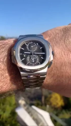 Patek Philippe Nautilus 5990/1A 40.5mm Grey Noir Trame Dial Replica Watch photo review