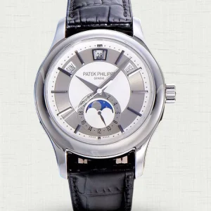 GR Patek Philippe Complications 5205G-001 Rhodium Grey & Silvery-Grey Dial Annual Calendar Moon Phase Luxury Watch First Look