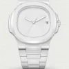 AET Remould Whitespace Replica Patek Philippe Nautilus White Dial White Ceramic Case & Bracelet 41mm Watch Main Image