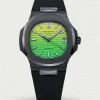 AMG DiW-AET Patek Philippe Nautilus 5711 Replica Yellow-to-Green Gradient Dial Black Rubber Strap Luxury Watch Main Image