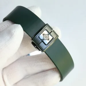 AMG DiW-AET Patek Philippe Nautilus 5711 Replica Yellow-to-Green Gradient Dial Black Rubber Strap Luxury Watch Strap