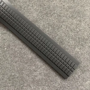 Luxury Patek Philippe Aquanaut 5164A-001 Replica Black Embossed Dial Black Rubber Strap Travel Time 40.8mm Watch Strap 1