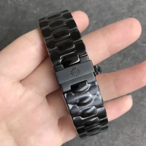 Luxury Patek Philippe Nautilus 5726/1A-001 Replica Black Dial Black PVD 904L Stainless Steel Case 40.5mm Annual Calendar Moon-Phase Watch Bracelet