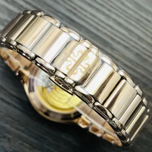 Luxury Patek Philippe Twenty~4 7300/1200R-011 Replica Gold Dial Stainless Steel Case 36mm Ladies Watch Bracelet
