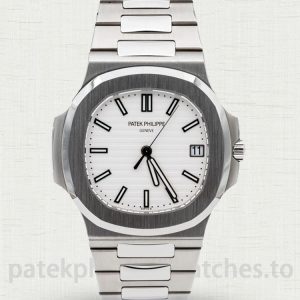 Patek Philippe Nautilus 5711 Super Clone 40mm White Dial Stainless Steel Men's Watch