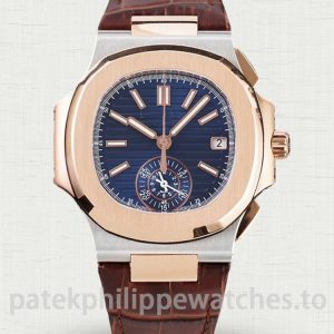 Patek Philippe Nautilus 5980-1AR-001 Brown Leather StrapImage principale produit