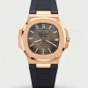 BBF Factory Patek Philippe Nautilus 5711R Replica Brown Gradient Dial Rose Gold Plated 904L Steel Case Black Rubber Strap Watch Main Image
