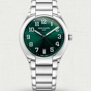 Luxury Patek Philippe Twenty~4 7300/1200A-011 Replica Green Sunburst Dial Women’s Automatic Movement 36mm Watch Main Image