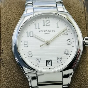 Patek Philippe Twenty~4 7300/1200A Replica White Dial Arabic Numerals Stainless Steel Case Ladies 36mm Watch Front View