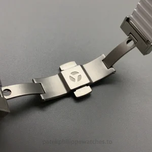 Patek Philippe AET Nautilus 5711 Replica Watch — 40mm, White Ceramic Case, Pink-Blue Gradient Dial-9
