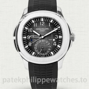 Patek-Philippe-Aquanaut-5164A-001-Replica-40.8mm-Dark-Brown-Dial-Mens-Travel-Time-Automatic-Luxury-Sports-Watch-Main-Image