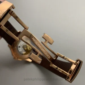 Patek Philippe Aquanaut 5164R-001 Super Clone Rose Gold ToneClasp detail 3
