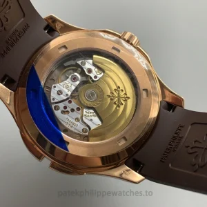 Patek Philippe Aquanaut 5164R-001 Super Clone Rose Gold ToneWatch case back
