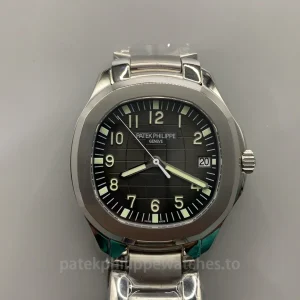 Patek-Philippe-Aquanaut-51671A-001-Replica-40.8mm-Automatic-Mens-Luxury-Watch-with-Anthracite-Dial-Front-View