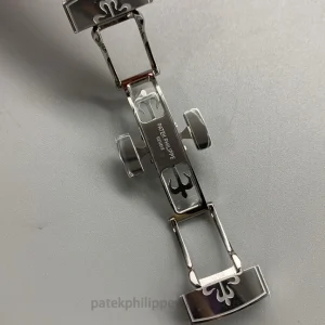 Patek Philippe Aquanaut 5167A-012 Replica Watch, 40.8 mm 904 Steel, Red Strap, Clone Caliber 324 S CDétail fermoir 3