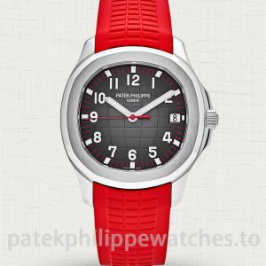 Patek Philippe Aquanaut 5167A-012 Replica Watch, 40.8 mm 904 Steel, Red Strap, Clone Caliber 324 S CImage principale produit