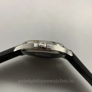 Patek-Philippe-Aquanaut-5267200A-001-Super-Clone-Womens-Automatic-Watch-38.8mm-Black-Dial-Diamond-Bezel-Black-Rubber-Strap-Right-Side