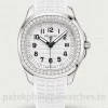 Patek-Philippe-Aquanaut-5267200A-010-Super-Clone-38.8mm-Womens-Luxury-Sports-Watch-with-White-Dial-White-Rubber-Strap-Main-Image