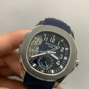 Patek Philippe Aquanaut 5650G-001 Replica — 40.8mm, Blue Embossed Dial-3