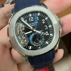 Patek Philippe Aquanaut 5650G-001 Replica — 40.8mm, Blue Embossed Dial-6