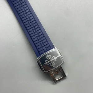 Patek-Philippe-Aquanaut-5968G-001-Super-Clone-42.2mm-Mens-Automatic-Flyback-Chronograph-Watch-with-Blue-Gradient-Dial-Midnight-Blue-Rubber-Strap-Buckle